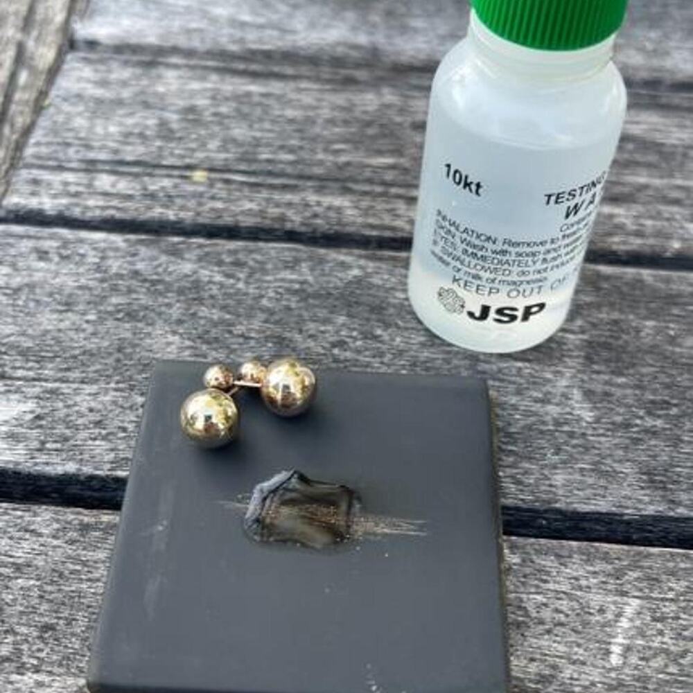 Catbird 10k Gold Reversible Ball Earrings Front or Back 🦢 - Picture 6 of 6